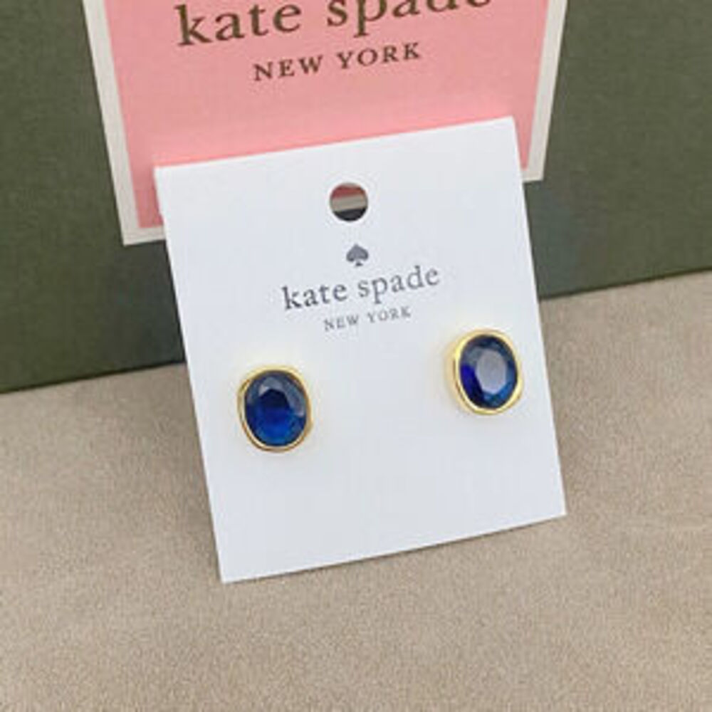 kate spade Deep Blue Zircon Earrings Trendy
